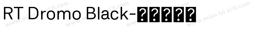 RT Dromo Black字体转换